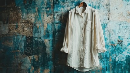 Naklejka premium Shirtdress - A dress styled like a button-down shirt, often cinched at the waist.
