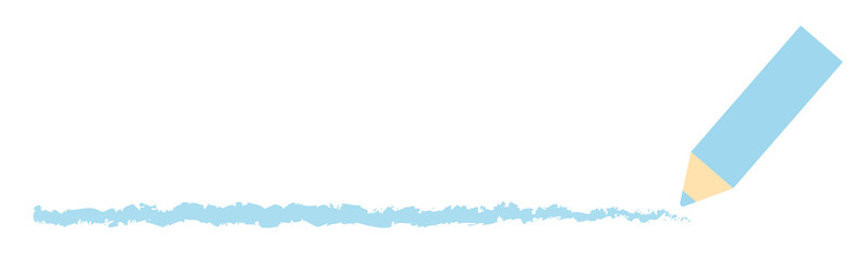 青色、鉛筆、色鉛筆