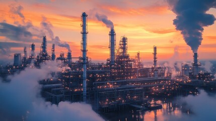 Fototapeta premium Petrochemical factory