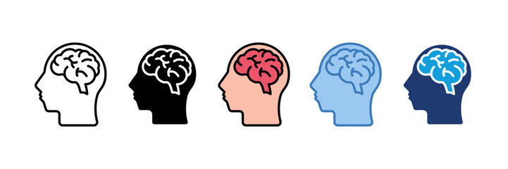 Obraz premium Brain Icon Element For Design