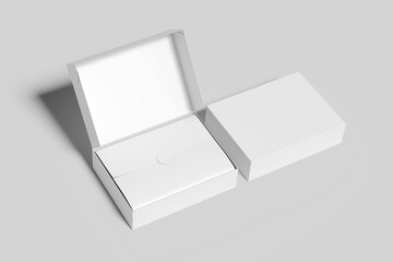 Blank mailing box mock-up 