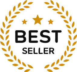 Best seller badge icon logo design template. vector Illustration