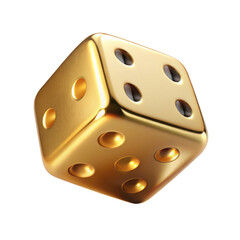 gold falling dice