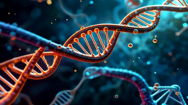 Captivating DNA Structure Animation Exploring Molecular Biology Research