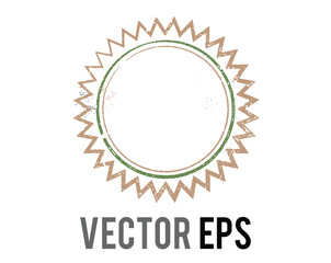 Empty retro style promotion badge icon template