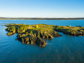 Aerial view of the Murray Isles, near Carrick, Solway Firth, Dumfries & Galloway, Scotland