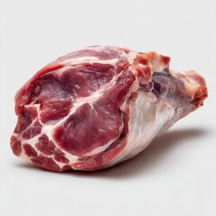 Raw Beef Meat Cut on White Background