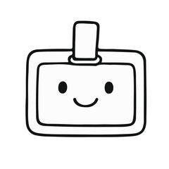 Cute School Supplies Clipart Set | Kawaii Style Line Art for Teachers