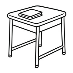 Cute School Supplies Clipart Set | Kawaii Style Line Art for Teachers