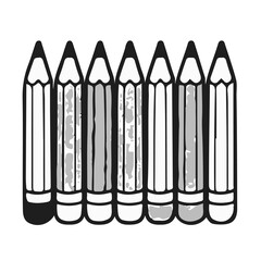 Cute School Supplies Clipart Set | Kawaii Style Line Art for Teachers