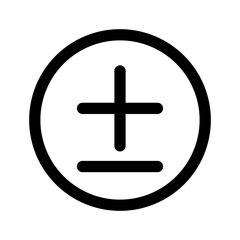 plus or minus line icon