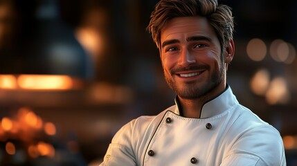 Obraz premium Smiling chef portrait