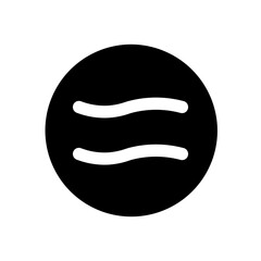 is approximately equal to glyph icon