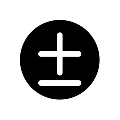 plus or minus glyph icon