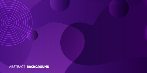 Gradient Purple Abstract Background with Organic Circles