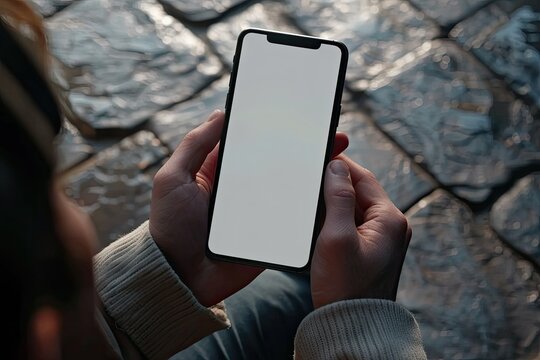 High Detail Image of Closeup of a Man Unlocking a Mobile Phone