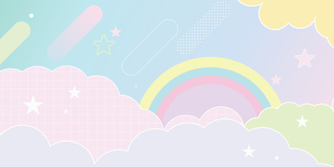 Dreamy Pastel Starry Sky Backgrounds Web graphics