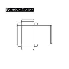 Straight Tuck End boxes dieline template