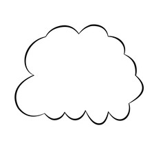 cloudy icon illustration