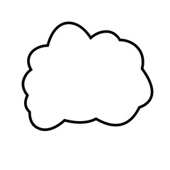 cloudy icon illustration