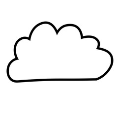cloudy icon illustration