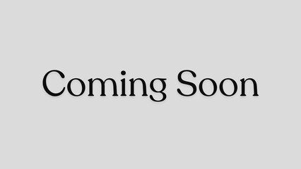 Minimal Coming Soon Banner Web Size for Fashion Sites.