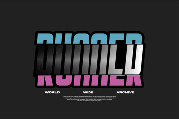sportswear running design logo suitable for printing
