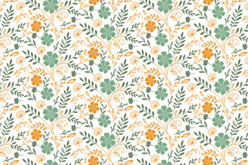 minimalism seamless floral texture.trendy wrapping paper fabric print.nature fashion pillow cover home.textile design flower pattern one line.sketch table top stylish doodle

