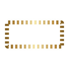 Gold Dotted Square Frame Design