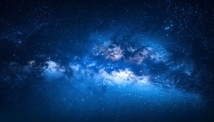 Fototapeta premium closeup night blue starry sky