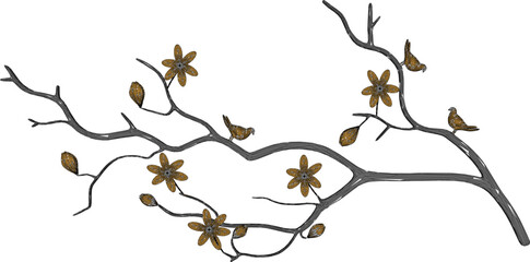 modern abstract wall ornament decoration design illustration vector sketch