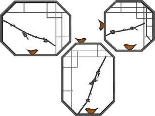 modern abstract wall ornament decoration design illustration vector sketch