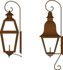 vector illustration design lantern lamp classic vintage ethnic