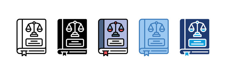Rule Book Icon Element For Design