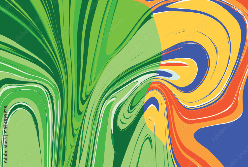 Poster colorful abstract smooth nshapes pattern, abstract colorful texture background