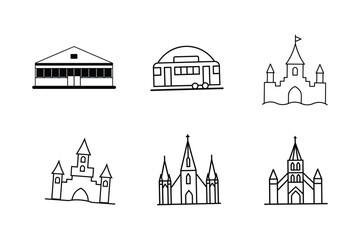 set of houses