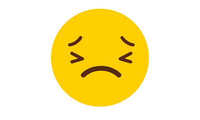 High quality emoticon isolated on a white background	
