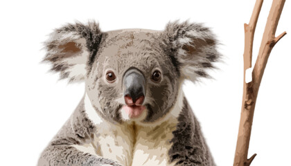 Naklejka premium Koala isolated on transparent background 