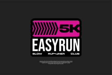 Obraz premium sportswear running design logo suitable for printing