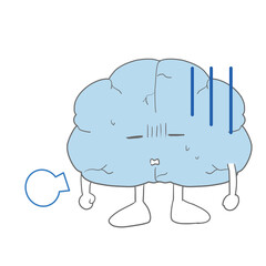 不健康な脳みそ　疲労