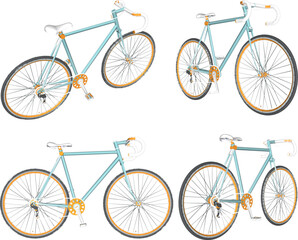 vector illustration design of transportation vehicle racing bike for championship race