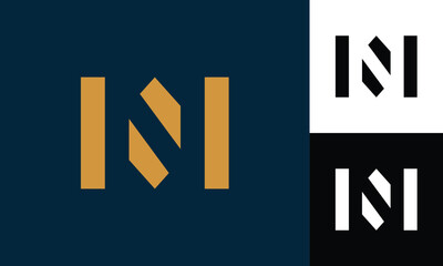 Creative Letter N monogram logo design
