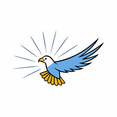 bird with a letter
