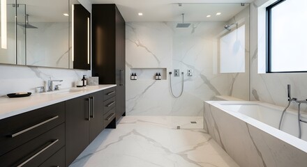 Bathroom with Bathtub and Shower