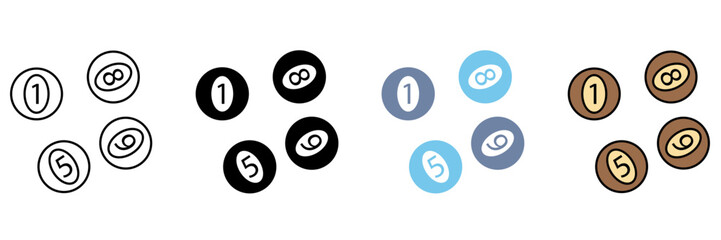 LOTTERY concept line icon. Simple element illustration.