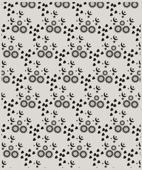 Vector art deco flower line pattern, abstract luxury floral leaf texture, plant ornament. Gold japanese nature illustration, elegant drawing