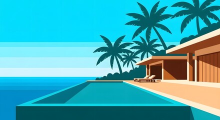 Tropical Villa with Pool and Ocean View