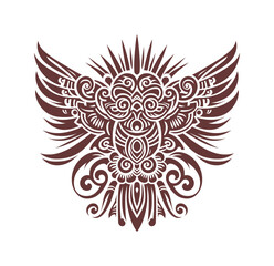 ancient aztec, inca, maya tribal tattoo design (artwork 3)