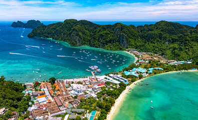 Aerial view of the Phi Phi Island, Thailand