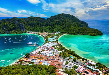 Aerial view of the Phi Phi Island, Thailand